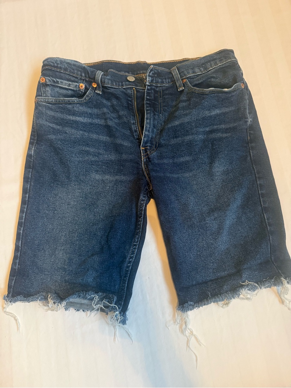 Levi's Dark Blue Cutoff Jean Shorts